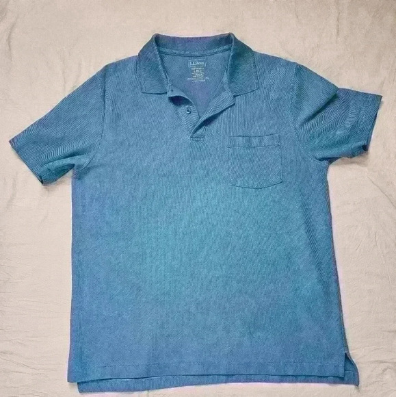 L.L. Bean Other - L.L Bean Men's Premium Double L Polo, Hemmed Short-Sleeve